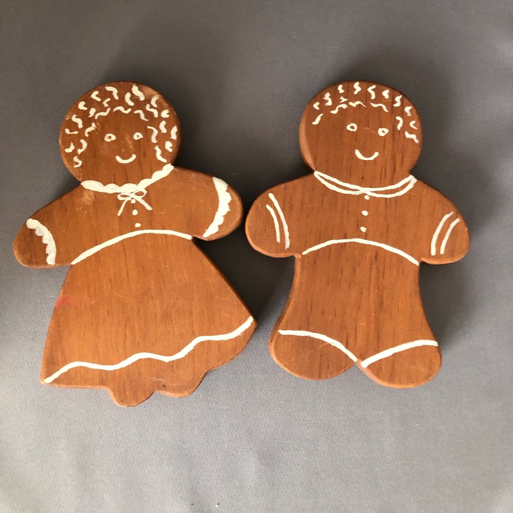 Wooden Gingerbread people